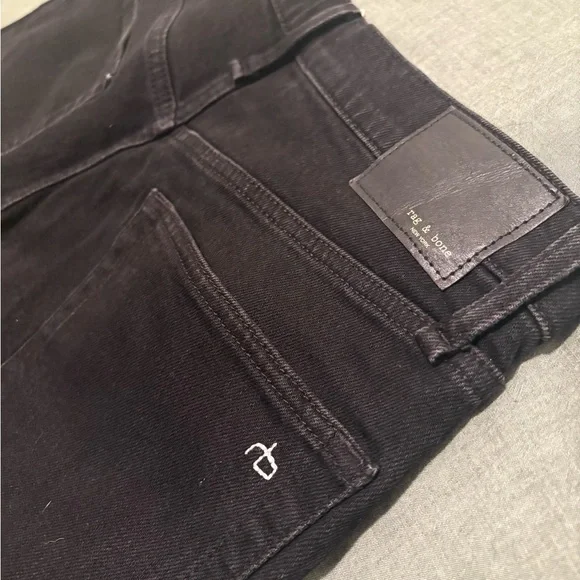 rag & bone Black Flare Wide-Leg Jeans - Picture 4 of 5